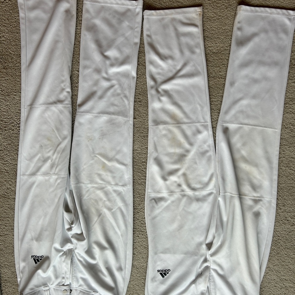 Adidas men’s small baseball pants, two pair